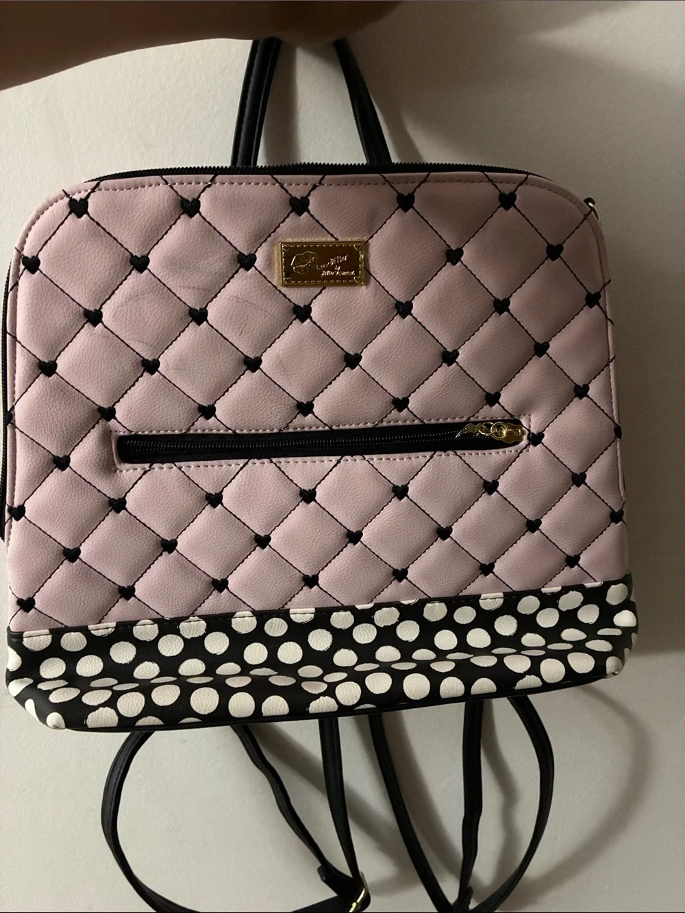 Betsey Johnson | Bags | Betsey Johnson Quilted Pink Backpack  display picture 1